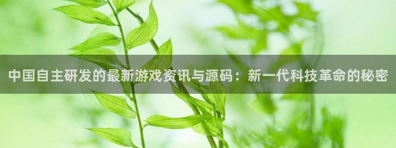 极悦娱乐网页登录入口：中国自主研发的最新游戏资讯与源码：新一