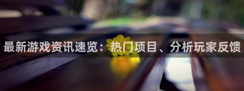 极悦娱乐平台登录入口：最新游戏资讯速览：热门项目、分析玩家反